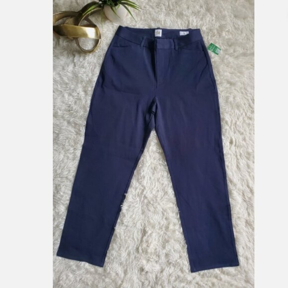 GAP Mid Rise Straight Leg Navy Blue Stretch Twill Pants Plus Size 20 - RT$60 - Picture 9 of 13